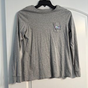 Vineyard Vines Heather Gray Long Sleeve‎ Tee